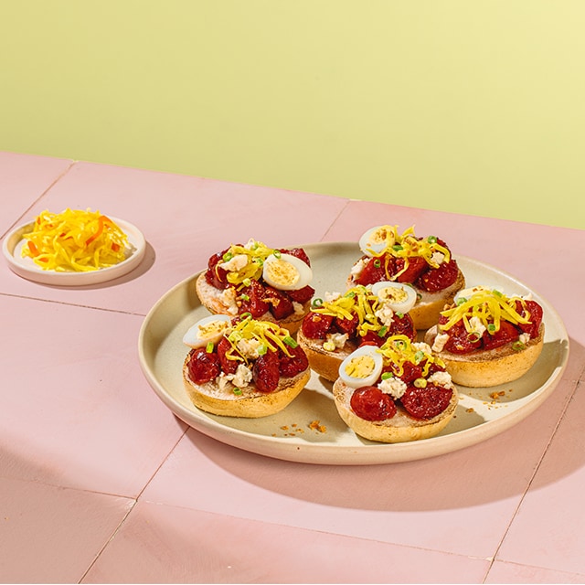 Chorizo Cebu Pandesal Canapé Chorizo Cebu Pandesal Canapé